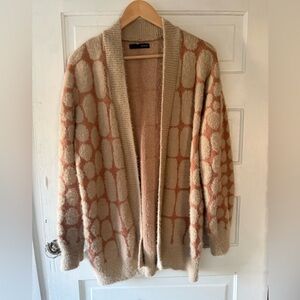 On Blue Intarsia Spotted Cardigan by Rosie Neira